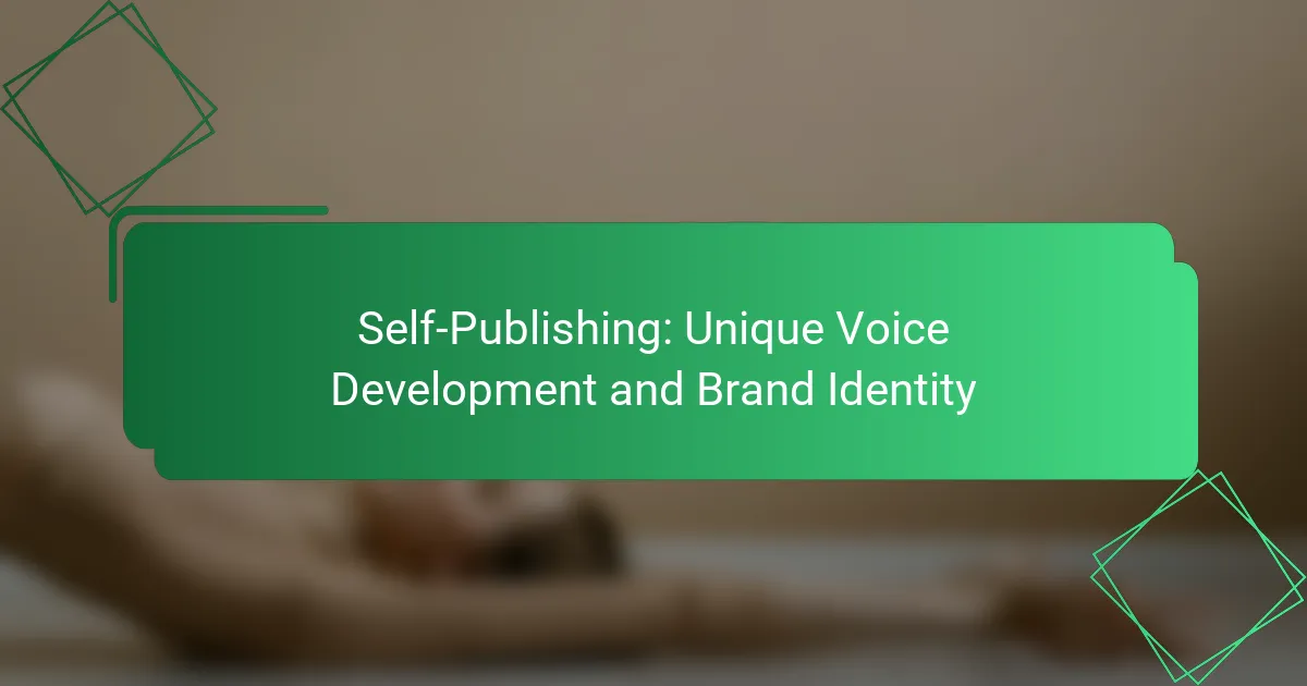 Self-Publishing: Unique Voice Development and Brand Identity