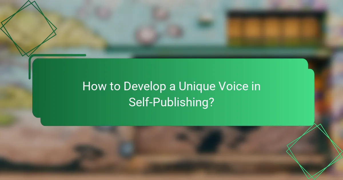 How to Develop a Unique Voice in Self-Publishing?