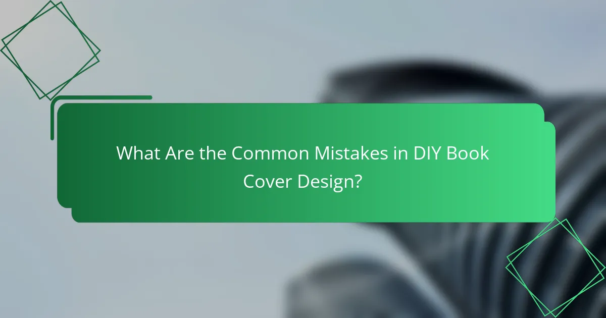 What Are the Common Mistakes in DIY Book Cover Design?